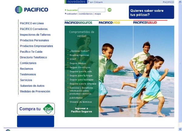 El grupo asegurador peruano Pacifico externalizará sus servicios a través de Gesfor