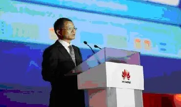 Eric Xu, CEO de Huawei, durante su discurso en el Huawei Cloud Congress 2014