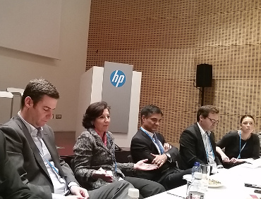 Helena Herrero y José María de la Torre, en HP Discover 2014