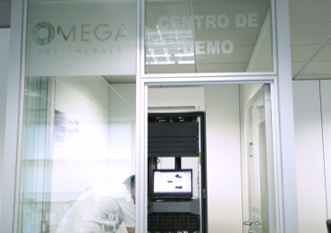 Centro demo de Omega Peripherals en Madrid