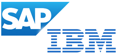 Logos de las empresas IBM y SAP