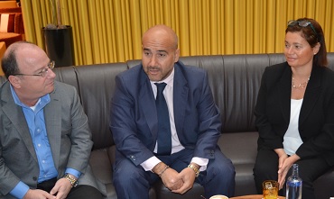 Rich Shea, chief revenue officer de Cloudyn, Javier de la Cuerda, CEO de enimbos, y Danielle Platt, regional sales director de Cloudyn