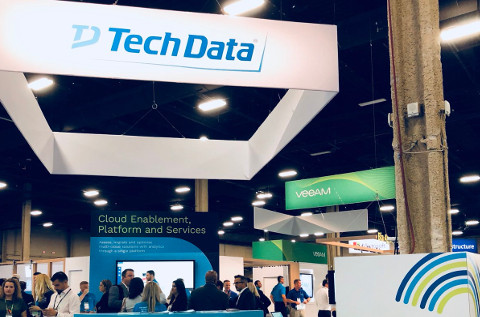 Stand de Tech Data en el Inspire 2018 de Microsoft.
