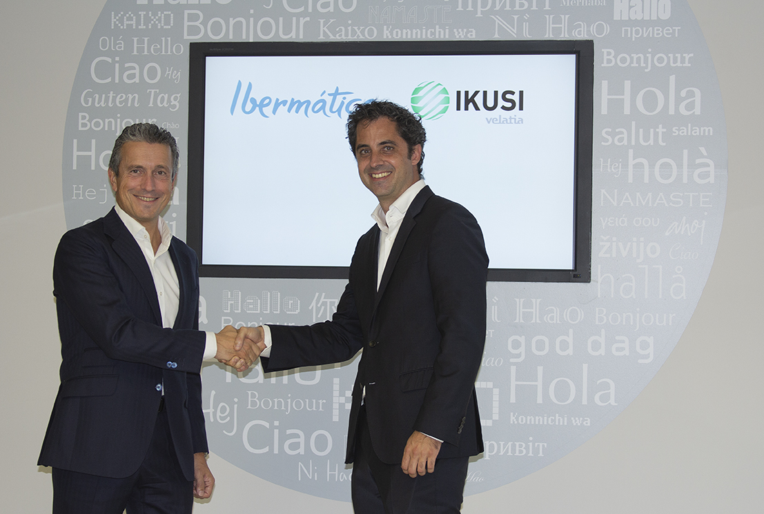 Juan Ignacio Sanz, director general y consejero delegado de Ibermática, e Iñaki Maiz, director general de Ikusi.