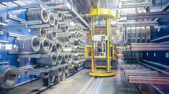 Robot parts picker in steelworks