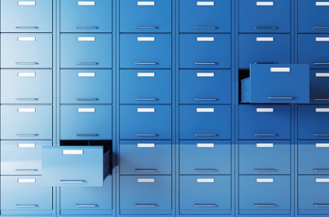 fine 3d image of file cabinet folder