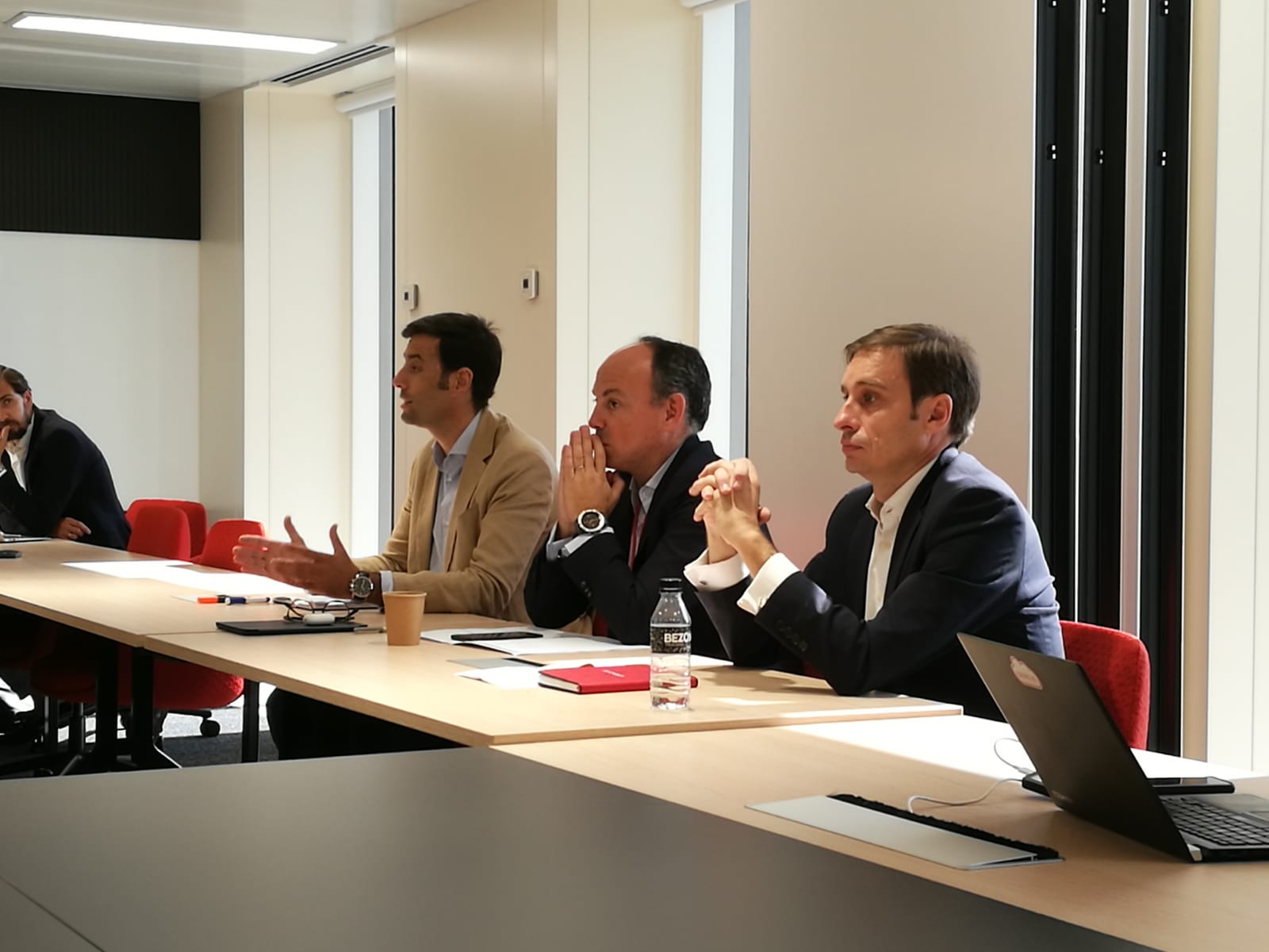 José Ignacio Álvarez, Leopoldo Boado y Francisco Romero, de Oracle España.