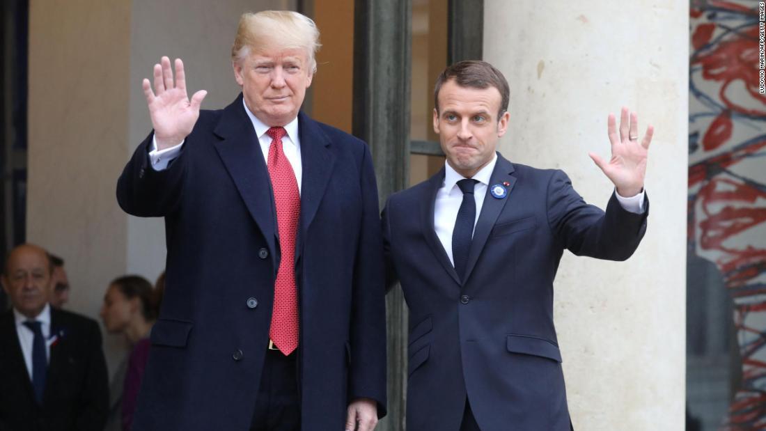 Donals Trump y Emmanuel Macron durante la cumbre del G7 de 2019.