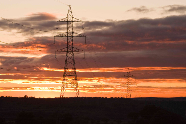 Torre de alta tensión de Naturgy.