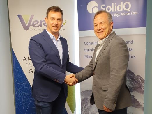 Gianni Cecchin, CEO de Verne Group, y Fernando Guerrero, cofundador y Presidente de SolidQ.