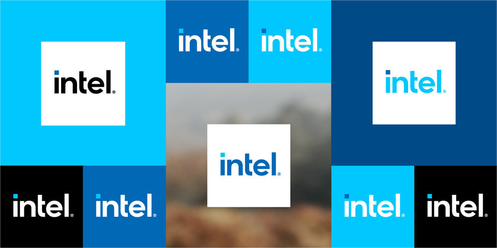 Nuevo logo de Intel.