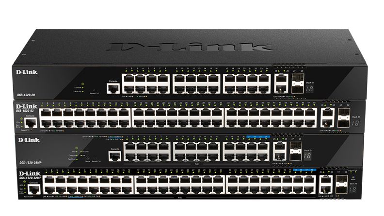 D-Link DGS-1520 Switches Smart Multigigabit Stacking L3.