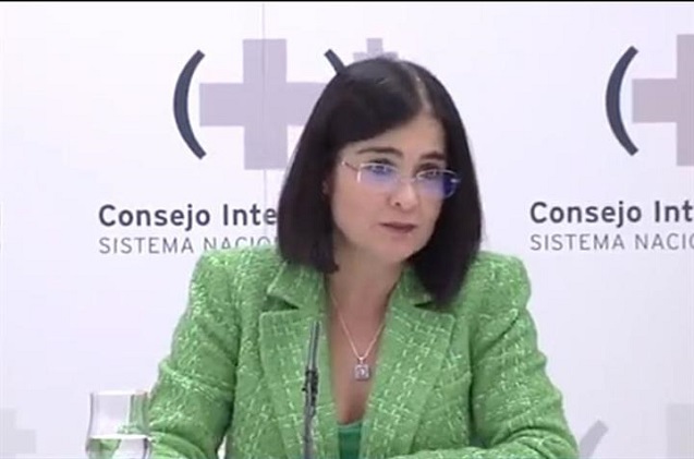 Carolina Darias, ministra de Sanidad.