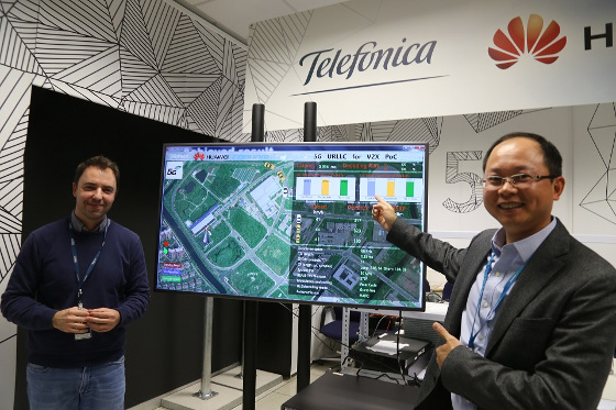 Laboratorio de Innovación 5G Conjunto de Huawei y Telefónica en Madrid.
