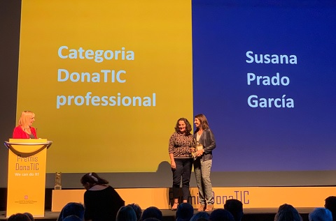 Susana Prado, Directora de Iecisa en Cataluña, recibe el Premio Dona TIC 2019
