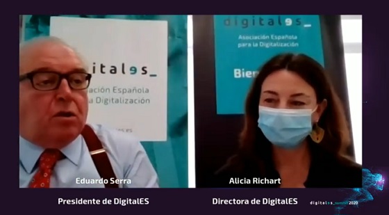 Presentación de DigitalES Summit 2020. Eduardo Serra y Alicia Richart.