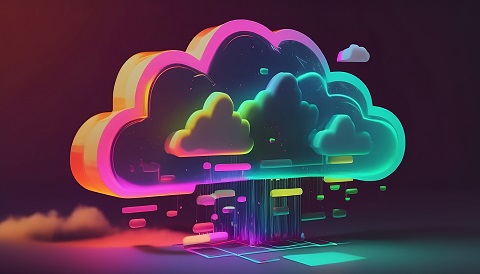 Cloud Computing Creative Icon. 2D Rendering Icom, simple, High Q